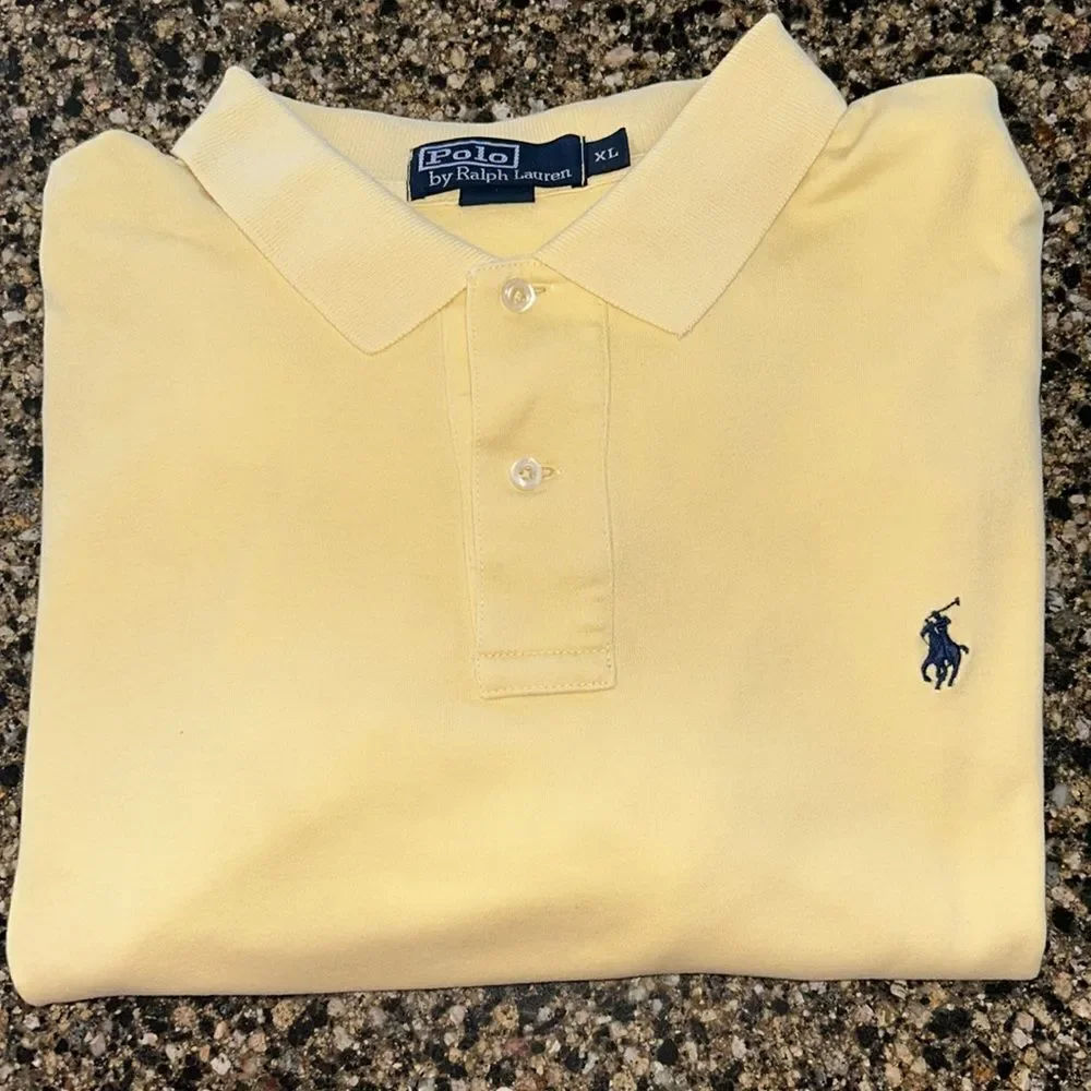 Ralph Lauren Mens‎ Yellow Polo Shirt
